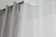 Кухонный комплект VR-Textil № 051к тюль и шторки с подвязками серый с белым 280х170 см (50-077) - изображение 4