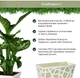 Вазон Idel Flowerbox 40 см Фісташковий/білий (730041) - зображення 3