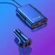Автомобільний зарядний пристрій подовжувач прикурювача 1.8 метра на 4 USB + QC 3.0 Quick Charge BK-353 - зображення 4