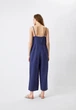 Комбінезон Uniqlo LINEN BLEND V NECK CAMISOLE JUMPSUIT розмір XXS темно синій (447079) - зображення 10