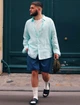 Рубашка Uniqlo PREMIUM LINEN розмір XS зелена (448959) - зображення 1
