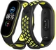 Ремінець BeCover Vents Style для Xiaomi Mi Smart Band 5/Mi Smart Band 6 Black-Green (705152) - зображення 3