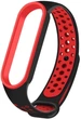Ремінець BeCover Vents Style для Xiaomi Mi Smart Band 5/Mi Smart Band 6 Black-Red (705153) - зображення 2