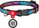 Нашийник для собак нейлоновий Collar WAUDOG Nylon з QR паспортом, малюнок "Літо", пластиковий фастекс, XS, Ш 10 мм, Дов 20-30 см (5223) - зображення 1