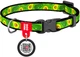 Нашийник для собак нейлоновий Collar WAUDOG Nylon з QR паспортом, малюнок "Авокадо", пластиковий фастекс, XS, Ш 10 мм, Дов 20-30 см (5233) - зображення 1