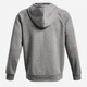 Толстовка на флисе, на молнии мужская Under Armour Ua Rival Fleece Fz Hoodie 1379767-025 2XL Серая (196884795320) - изображение 6