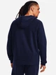 Толстовка на флисе, на молнии мужская Under Armour UA Rival Fleece FZ Hoodie 1379767-410 XL Темно-синяя (196884200435) - изображение 2