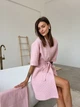 Женский Халат COSY кимоно вафельный L розовый 112 - изображение 7
