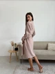 Женский халат COSY из муслина длинный 2XL латте M18L - изображение 4