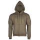 Реглан с капюшоном на молнии Mil-tec Tactical hoodie Olive 11472012-М - изображение 1