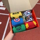 Женский прикольный бокс на подарок кружка и носки с ярким принтом Marvel 8 пар разноцветные - изображение 4