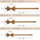 Бабочка Bow Tie House большая карамельного цвета 10278L - изображение 4