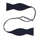 Темно-синяя Bow Tie House однотонная галстук-бабочка классической формы-габардин 07394 - изображение 2