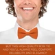 Метелик Bow Tie House маленький лляний помаранчевий матовий 08305S - зображення 5