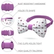 Бабочка Bow Tie House бежевая с фиолетовым (кости) 08330 - изображение 2