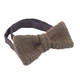 Бабочка Bow Tie House вязаная коричневая твидовая - узкая 09879 - изображение 2