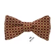 Краватка-метелик Bow Tie House червона в вишуканий квадратик - Американський бавовна 08728 - зображення 1