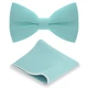 Бабочка Bow Tie House мятная с платком - габардин 08607H - изображение 1