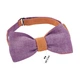 Галстук-бабочка Bow Tie House льняная двухсторонняя (абрикосовый;фиолетовый) 05948 - изображение 2