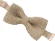 Метелик Bow Tie House з мішковини сірого відтінка 09573 - зображення 4