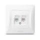 Комп'ютерна розетка RJ45 подвійна CAT6 біла VIDEX BINERA (VF-BNSK2PC6-W) 25082 - зображення 2