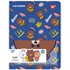 Папка с файлами Yes А4 с 20 файлами Line Friends. Brown с карманом (492109) - изображение 2