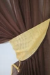 Кухонные шторки VR-Textil № 060к "Дуэт" с подвязками венге с янтарным 330х170 см (50-305) - изображение 3