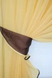 Кухонные шторки VR-Textil № 060к "Дуэт" с подвязками венге с янтарным 330х170 см (50-305) - изображение 4