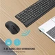 Бездротова комбінована клавіатура +миша Cimetech KF10 + TM002 (португальська розкладка) - зображення 5