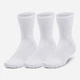 Набор носков Under Armour UA 3-Maker 3pk Mid-Crew 1373084-100 M 3 пары Белый (195253622878) - изображение 1