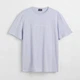 Футболка H&M 1069841arl S Серая с голубым (PS2030000250967) - изображение 1