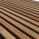 Декоративная рейковая стеновая мдф панель PerfettoWood быстромонтированная акустическая панель с натуральным шпоном дерева на войлоке 60*60 см 0,36 м² красное дерево - изображение 2