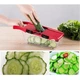 Овощерезка Mandoline Slicer №13 Красный 6 in 1 (YU8SH2787) - изображение 5