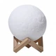 Светильник настольный луна Magic 3D Moon Light 12,5 см аккумуляторный (8080LNAKB-A) CLS55 - изображение 2
