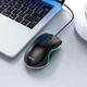 Миша HOCO Enjoy gaming luminous wired mouse GM19 чорна - зображення 7