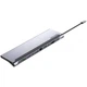 Док-станция Vention THTHC 11-в-1 USB3.1 Type-C: HDMI, VGA, USB-C, 3x USB 3.0, RJ45, SD/TF картридер, TRRS 3.5мм, PD 100W - изображение 1
