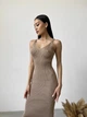 Вязаное платье Palma Larionoff 42-46 кэмэл (002808) - изображение 3