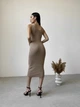 Вязаное платье Palma Larionoff 42-46 кэмэл (002808) - изображение 4