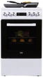 Плита Beko электрическая стеклокерамическая, 60л, 50x60см, дисплей, конвекция, белый (FSM57300GW) - изображение 2
