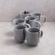Набір із 6 чашок Ardesto Cremona Dusty grey 390 мл (AR2939GRC) - изображение 3
