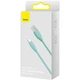 Дата кабель USB 2.0 AM to Lightning 2.0m 2.4A Jelly Liquid Silica Gel Green Baseus (CAGD000106) - изображение 7