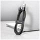 Дата кабель USB 2.0 AM to Type-C 3.0m 3A Gray-Black Baseus (CATKLF-UG1) - изображение 2