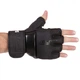 Перчатки для смешанных единоборств кожаные MMA Zelart Black Edition Heroe 3098 размер S Black - изображение 2