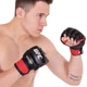 Перчатки для смешанных единоборств кожаные MMA UFC 0489 размер L Black-Red - изображение 4
