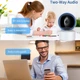 Высококачественная поворотная HD 1920x1080 видеоняня / радионяня Wi-Fi IP-камера с двухсторонней связью датчиком движенияи и ночным видением Yikoo YF5 white - изображение 8