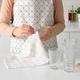 Рушник кухонний 4 шт IKEA INAMARIA квітковий візерунок 30х40 см 104.930.73 - зображення 2