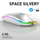 Бездротова миша Bluetooth A-4Tech 2.4 ГГц Зі світлодіодним RGB-підсвічуванням акумуляторна, безшумна Silver - зображення 2