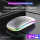 Бездротова миша Bluetooth A-4Tech 2.4 ГГц Зі світлодіодним RGB-підсвічуванням акумуляторна, безшумна Silver - зображення 4
