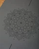Килимок для йоги Marjari Yoga Master PRO 183x68x0.4 cм Grey Mandala - зображення 3