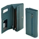 Кожаный кошелек Classik DR. BOND W501 light-blue - изображение 3